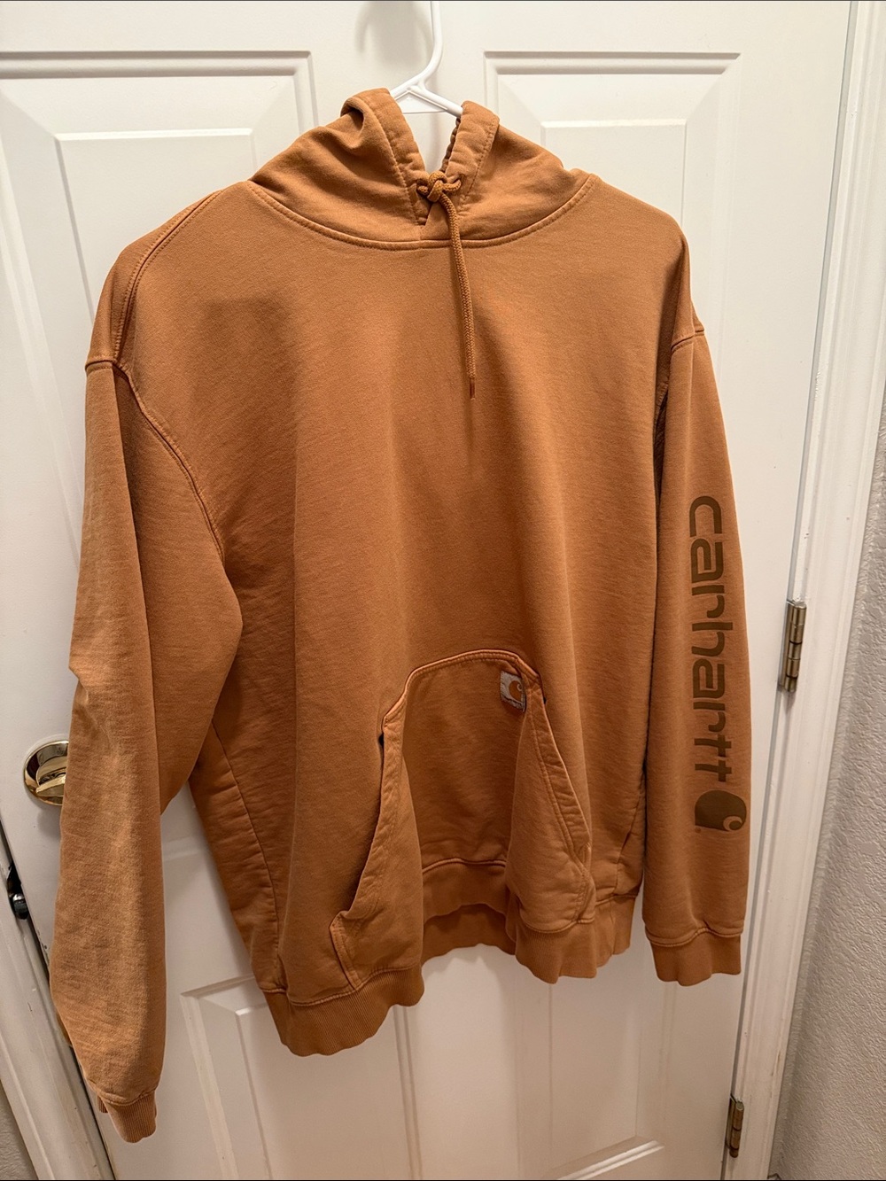 Carhartt Men’s Carhartt Brown/Tan Hooded Pullover Sweatshirt